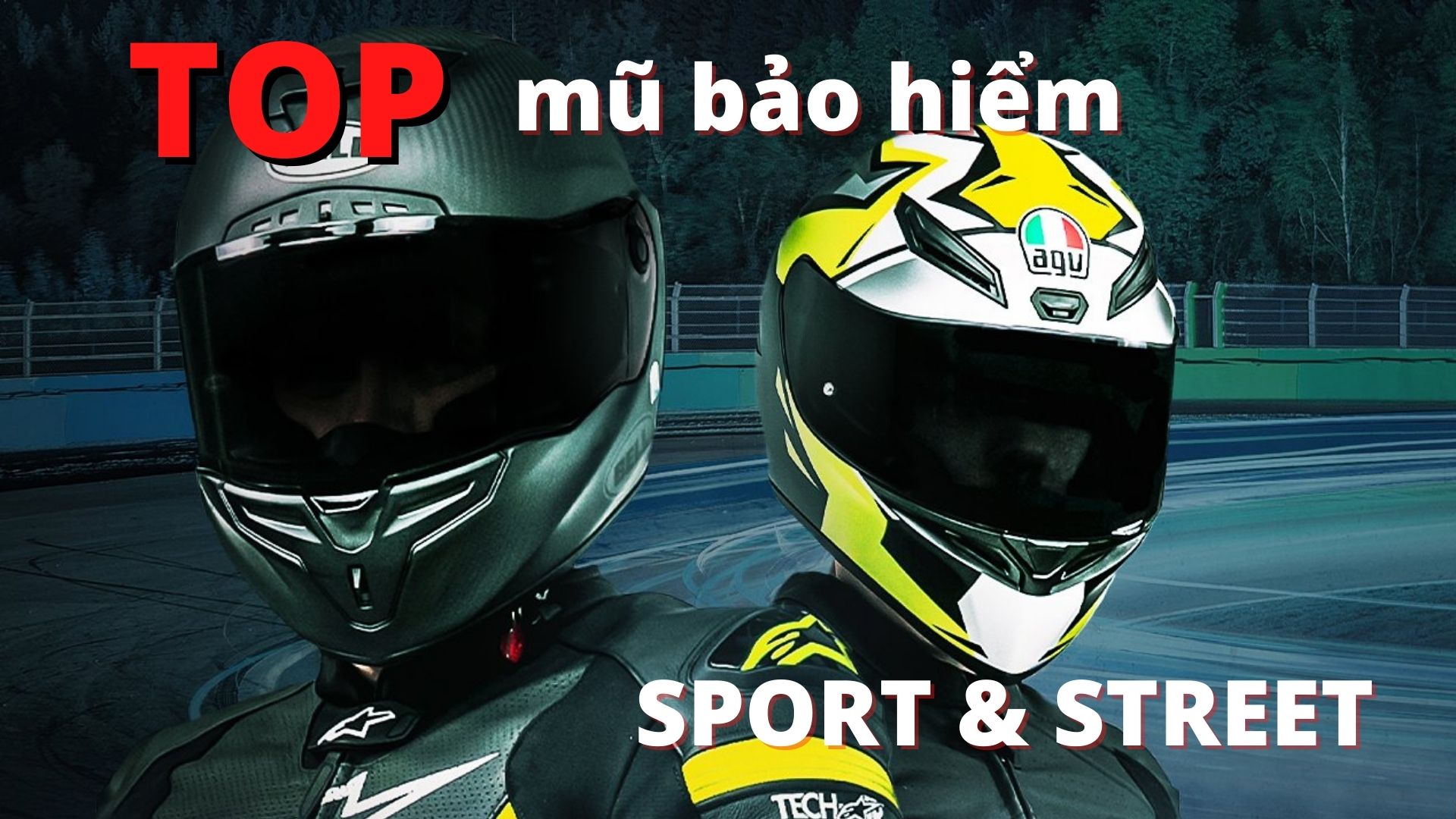 TOP Mũ Bảo Hiểm Sport và Street Bike