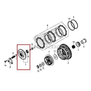 Nắp nồi côn / ngoài CB500x 