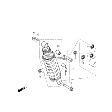 OEM REAR SHOCK CB500X